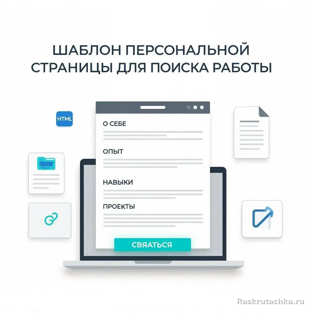 Шаблон персональной страницы для поиска работы — новый тренд среди соискателей!